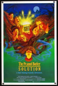 3u424 PEANUT BUTTER SOLUTION one-sheet '85 hair-raising comedy, really cool artwork by Florczak!