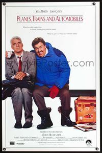 3u432 PLANES, TRAINS & AUTOMOBILES int'l 1sheet '87 John Hughes, Steve Martin & John Candy classic!