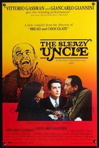 3u531 SLEAZY UNCLE one-sheet movie poster '89 Lo Zio indegno, Giancarlo Giannini, Stefania Sandrelli