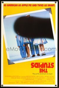 3u565 STUPIDS DS one-sheet movie poster '96 John Landis, wacky image of family w/finger over photo!