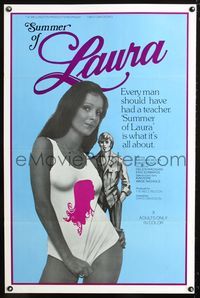 3u570 SUMMER OF LAURA one-sheet movie poster '76 super sexy Marsha Moon wearing tank top, x-rated!