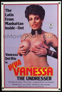 3u636 VIVA VANESSA one-sheet poster '84 sexy Vanessa Del Rio is the Latin from Manhattan, x-rated!