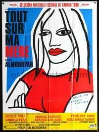 3v439 ALL ABOUT MY MOTHER French 1p '99 Pedro Almodovar's Todo Sobre Mi Madre, cool art by Marine!