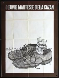 3v443 AMERICA AMERICA French 1panel '64 Elia Kazan, cool completely different old shoes art by Sine!