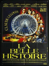 3v451 BEAUTIFUL STORY French 1panel '92 Claude Lelouch's La belle histoire, cool ferris wheel art!