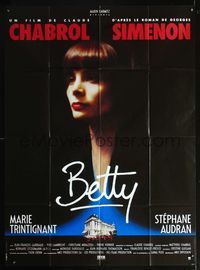 3v453 BETTY French one-panel '93 Claude Chabrol, Marie Trintignant, from Georges Simenon's novel!