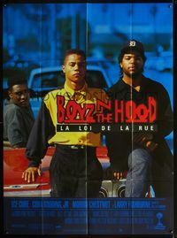 3v462 BOYZ N THE HOOD French one-panel movie poster '91 Cuba Gooding Jr., Ice Cube, Morris Chestnut