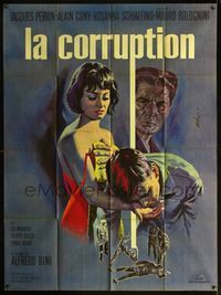 3v480 CORRUPTION French 1p '63 Bolognini's La corruzione, art of sexy Rosanna Schiaffino by Mascii!
