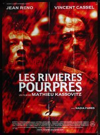 3v483 CRIMSON RIVERS French one-panel poster '00 Les Rivieres pourpres, Jean Reno, Vincent Cassel