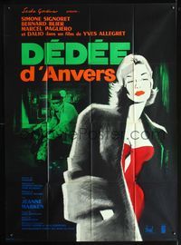 3v490 DEDEE D'ANVERS French 1panel R60s Yves Allegret, great art of sexy Simone Signoret by Hurel!