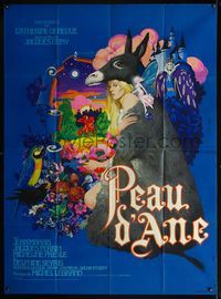 3v500 DONKEY SKIN French 1p '70 Jacques Demy's Peau d'ane, best fantasy art of Deneuve by Jim Leon!