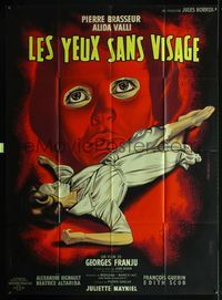 3v512 EYES WITHOUT A FACE French 1p '62 Les Yeux Sans Visage,best horror art by Mascii & Fourastie!