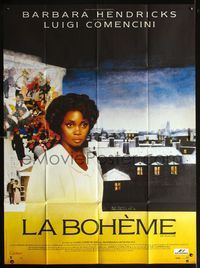 3v576 LA BOHEME French one-panel '88 Luigi Comencini, Barbara Hendricks, from Puccini's opera!