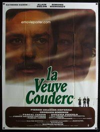 3v710 WIDOW COUDERC French one-panel poster '71 Pierre Granier Deferre, Alain Delon, Simone Signoret
