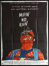 3v611 MAN NO RUN French one-panel '89 directed by Claire Denis, really cool art by M. Vielfaure!