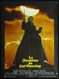 3v612 MAN WHO LOVED CAT DANCING French 1panel '73 great full-length image of Burt Reynolds with gun!