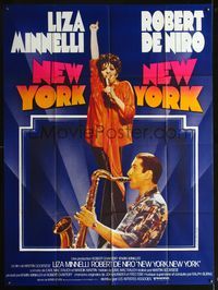 3v628 NEW YORK NEW YORK French one-panel '77 Robert De Niro plays sax while Liza Minnelli sings!