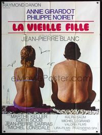 3v634 OLD MAID French one-panel '72 La Vieille fille, Annie Giradot, Philippe Noiret, art by Landi!