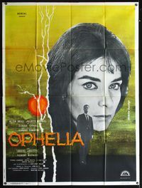 3v638 OPHELIA French 1p '63 Claude Chabrol, loosely based on Shakespeare's Hamlet, art by Bourduge!