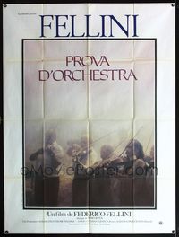 3v639 ORCHESTRA REHEARSAL French 1p '79 Federico Fellini's Prova d'orchestra, image of violinists!