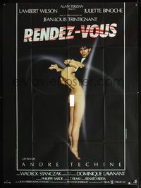 3v660 RENDEZ-VOUS French one-panel '85 Andre Techine, great image of sexy naked Juliette Binoche!