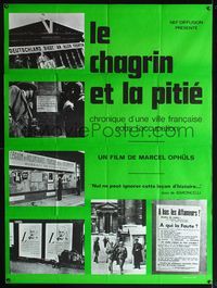 3v674 SORROW & THE PITY French one-panel '71 Marcel Ophuls classic WWII documentary, cool images!