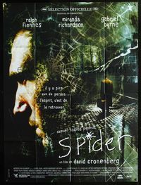 3v678 SPIDER French one-panel movie poster '02 David Cronenberg, Ralph Fiennes, cool web image!