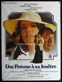 3v713 WOMAN AT HER WINDOW French one-panel poster '76 Romy Schneider & Philippe Noiret by Ferracci!