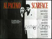 3v371 SCARFACE French 8p '83 Al Pacino as Tony Montana, Michelle Pfeiffer, De Palma & Stone!