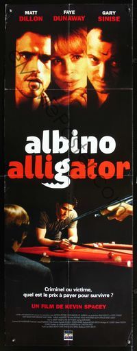3v383 ALBINO ALLIGATOR French door panel '96 directed by Kevin Spacey, Matt Dillon shooting pool!