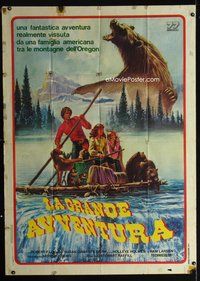 3v199 ADVENTURES OF THE WILDERNESS FAMILY Italian 1p '75 the true story of a modern pioneer family!