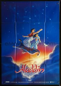 3v200 ALADDIN Italian 1panel '92 classic Walt Disney Arabian fantasy cartoon, cool different image!