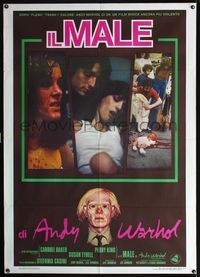 3v201 ANDY WARHOL'S BAD Italian one-panel '77 Carroll Baker, Perry King, gruesome different image!