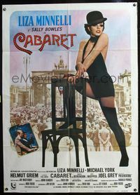 3v217 CABARET Italian one-panel '72 singing & dancing Liza Minnelli in Nazi Germany, Bob Fosse