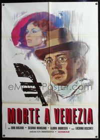 3v234 DEATH IN VENICE Italian 1p R70s Luchino Visconti's Morte a Venezia, Dirk Bogarde & Mangano!