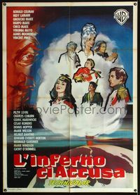 3v343 STORY OF MANKIND Italian one-panel poster '57 wonderful completely different art of top stars!