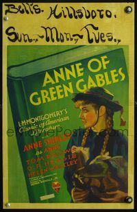 3v004 ANNE OF GREEN GABLES WC '34 Anne Shirley in L.M. Montgomery's classic of Canadian literature!