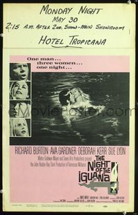 3v090 NIGHT OF THE IGUANA WC '64 Richard Burton, Ava Gardner, Sue Lyon, Deborah Kerr, John Huston