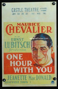 3v092 ONE HOUR WITH YOU WC '32 art of smiling Maurice Chevalier, George Cukor & Ernst Lubitsch