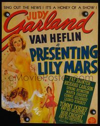 3v100 PRESENTING LILY MARS WC '43 great artwork images of elegant Judy Garland & Van Heflin!
