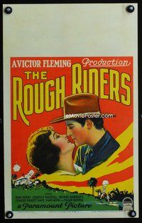3v106 ROUGH RIDERS WC '27 Teddy Roosevelt, great stone litho of Mary Astor & Charles Farrell!