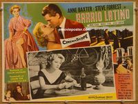 3w247 BEDEVILLED Mexican LC '55 Steve Forrest fell in love with beautiful killer Anne Baxter!