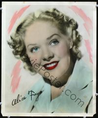 3w073 ALICE FAYE color 14x17 movie still '30s best beautiful close up smiling portrait!