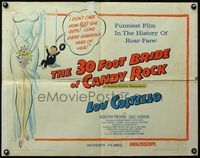 3x257 30 FOOT BRIDE OF CANDY ROCK 1/2sh '59 great art of Costello, a science-friction masterpiece!
