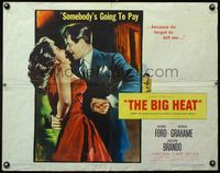 3x292 BIG HEAT half-sheet poster '53 Glenn Ford is going to make sexy Gloria Grahame pay, Fritz Lang