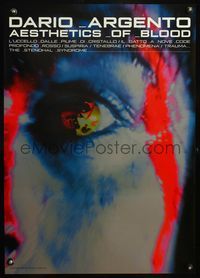 3x066 DARIO ARGENTO AESTHETICS OF BLOOD Japanese poster '90s really cool reflection in eye image!