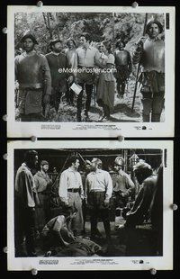 3y350 CAPTAIN FROM CASTILE 2 8x10 stills '47 cool images of Tyrone Power, Jean Peters, Cesar Romero!
