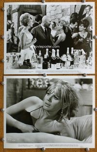 3y398 DOUBLE MAN 2 8x10 stills '67 great movie stills of Yul Brynner, sexy Britt Ekland!