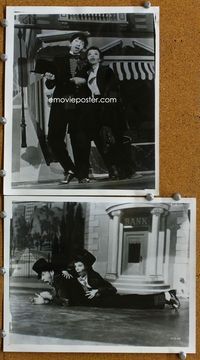 3y401 EASTER PARADE 2 8x10s '48 classic images of Judy Garland & Fred Astaire in Vaudeville musical!