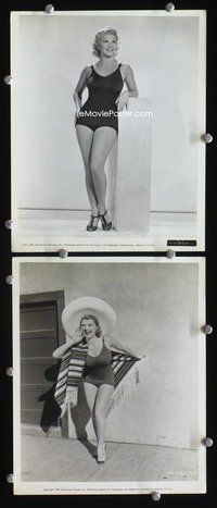 3y474 HELAINE MOLER 2 8x10 movie stills '30s great images of sexy Moler in swimsuit!